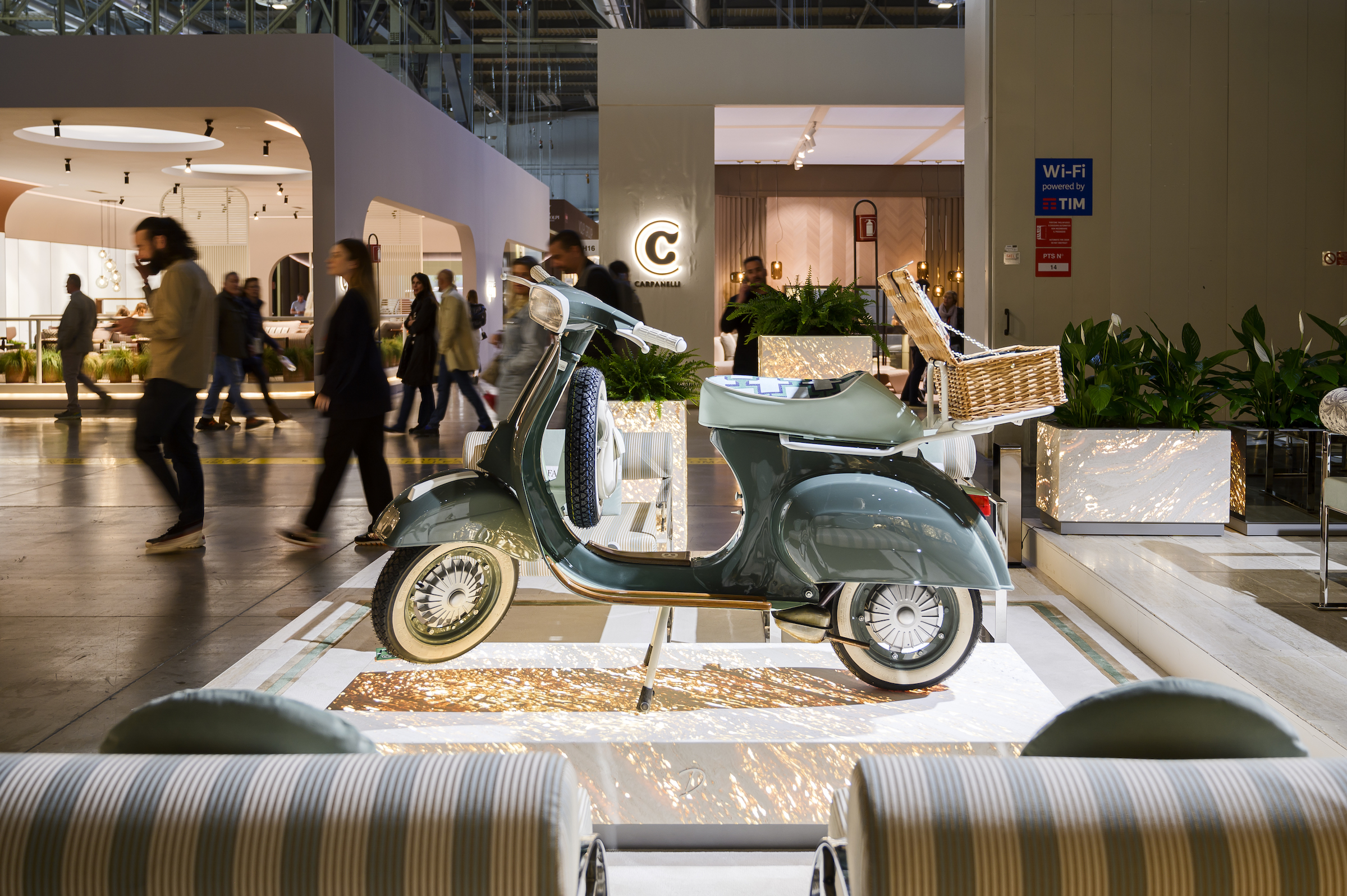 A timeless icon: The Vespa Pistacchiotto makes its debut at the Salone del Mobile 2024